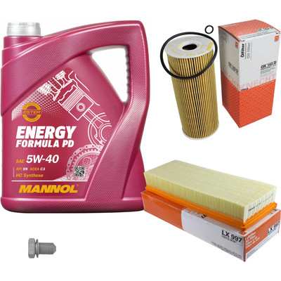 MAHLE Inspektionspaket 5 L MANNOL Formula 5W-40 für VW Caddy II Kasten 1.9 TDI
