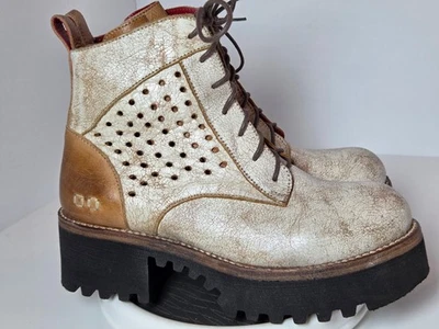 Bed Stu Tanzania F393086 Womens Size 9 Brown Leather Lace Up Casual Dress Boots - Image 1 of 4