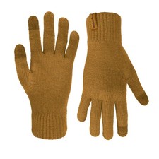 Men s Rib Knit Gloves - Suede Clip, Soft Stretch Winter Handwear, Warm Lining...