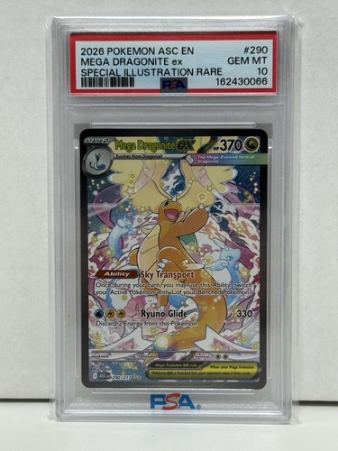 Mega Dragonite ex graded PSA 10 for sale on eBay