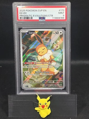 2025 POKEMON SVP EN-SV BLACK STAR PROMO #173 EEVEE PSA 9