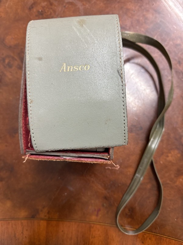 Vintage 1950s Ansco Anscoflex II Camera w/ Strap Carrying Case UNTESTED