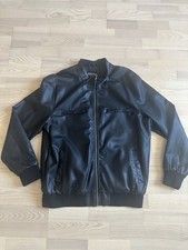 Vintage Leder Biker Jacke, Herren, Schwarz, Größe XL Guter Zustand