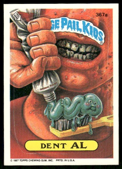 1987 Topps Garbage Pail Kids Series 9 #367a Dent Al
