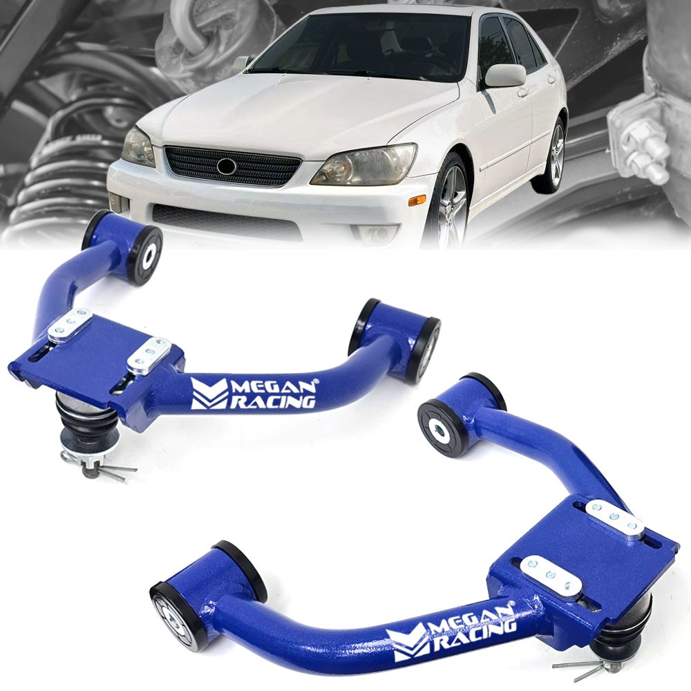 Megan Racing アーム・ロッドセット 青 Megan Racing - Adjustable Rear Lower Control Arms For Nissan
