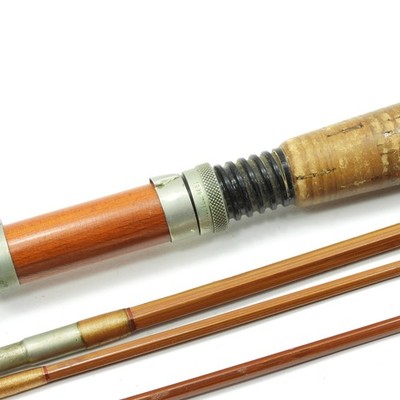 Vintage Unmarked Bamboo Fly Fishing Rod. Heddon? 8' 6”. 5-6wt. W