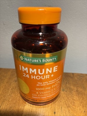 Nature's Bounty Immune 24 Hour + 120 Softgels Factory Sealed Exp 08/26 Lot Of 2
