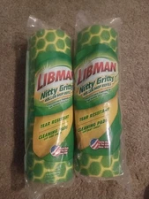 2x Libman Nitty Gritty Roller Mop Refill Lot Tear Resistant Sponge