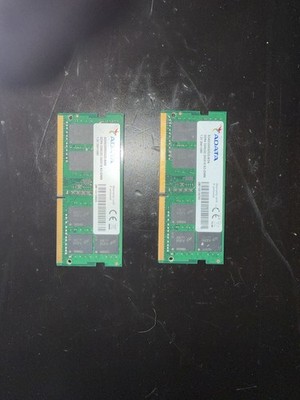 2x ADATA 16GB DDR4-3200 CL22 SO-DIMM Laptop RAM AD4S320016G22-BGN 32GB Matched