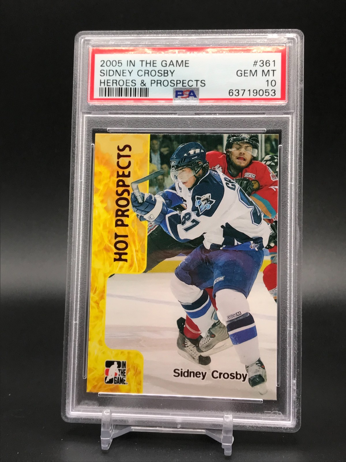 2005-06 In The Game Heroes & Prospects Sidney Crosby #361 PSA 10 GEM MINT