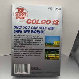 Golgo 13 Top Secret Episode Nintendo NES Box And Manual! Excellent Shape!!