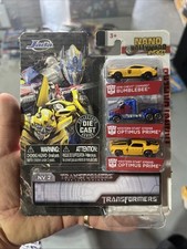 Pack 3 Véhicules Nano Hollywood Rides Transformers G1 - Jada Toys - Neuf
