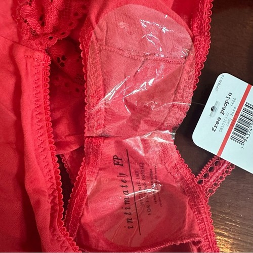 Body FREE PEOPLE Intimately FP Side of Sass XS Rojo Dama Pájaro Nuevo con Etiquetas - Imagen 10 de 14