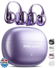 King Lucky Next-gen Clip on Earbuds Open Ear Wireless Bluetooth 6