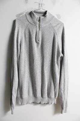 George Herren Fischerpullover mit Reißverschluss - Grau - Größe XL Extra Large (a39)