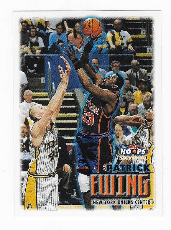 1999-00 Skybox NBA Hoops Patrick Ewing New York Knicks Basketball Card #127 HOF