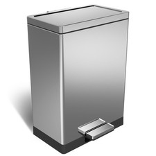 40 Liter / 10.5 Gallon Kitchen Trash Can with Lid, Large Step Garbage Can, So...