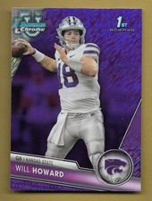 WILL HOWARD 2023 TOPPS BOWMAN U 1ST PURPLE ROOKIE RC #93 NFL STEELERS