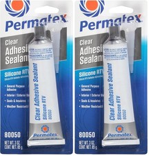 Permatex 80050 Clear RTV Silicone Adhesive Se...