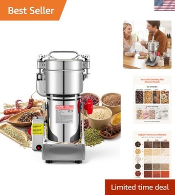 Professional Grade 300g Electric Grain Mill with 1500W Power & Safety Features