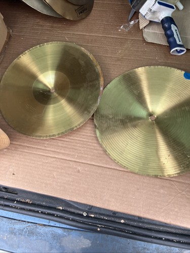 Jedna para talerzy 12" mini hi kapelusz . 12 Hi Hat. Świetny na busking. Darmowa przesyłka. - Zdjęcie 6 z 17
