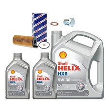 7L 5W30 SHELL HX8 BOSCH FILTER SERVICE KIT FOR BMW 730d MSPORT F01 3.0 12-15