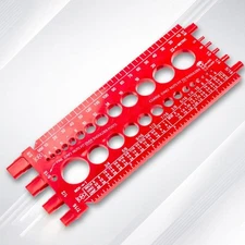 Nut Bolt Thread Gauge Multipurpose Compact inch and Metric Measurement Tool ?