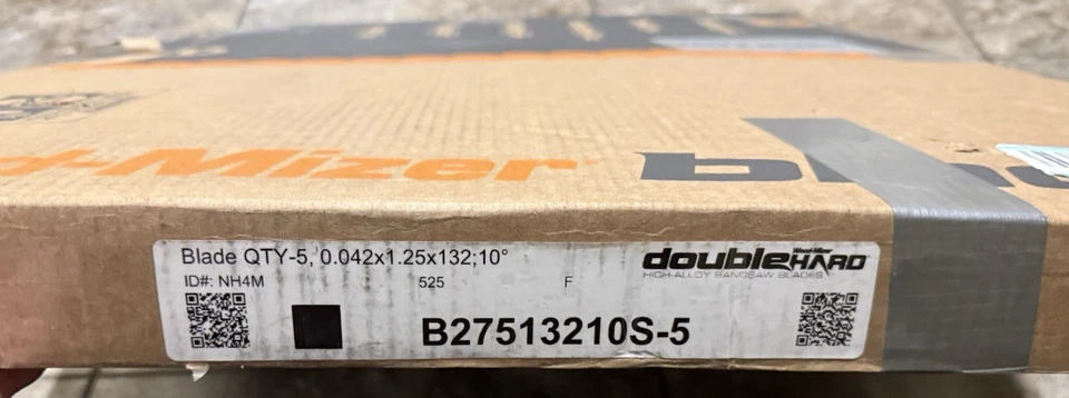 Lâminas de serra de fita para serraria Wood-Mizer 125" pacote com 5 - serragem dupla 10° para todos os fins - Imagem 3 de 4