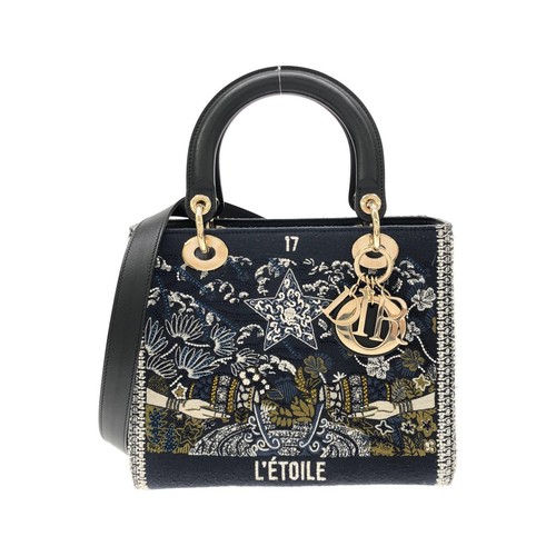 Authentic Christian Dior Lady Dior Medium M0565ORHL Bag #260-008-076-4014