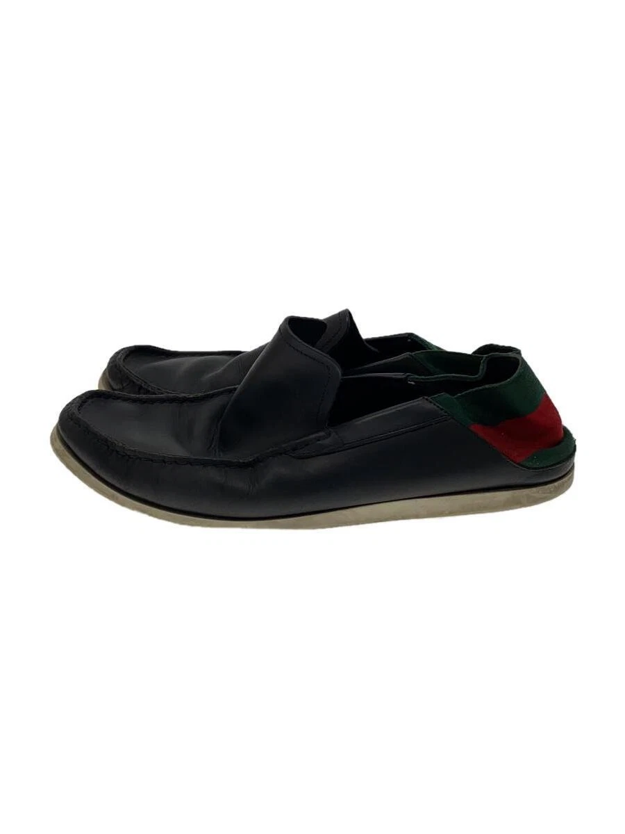 Baskets basses Gucci homme 41 cuir noir chaussures décontractées occasion