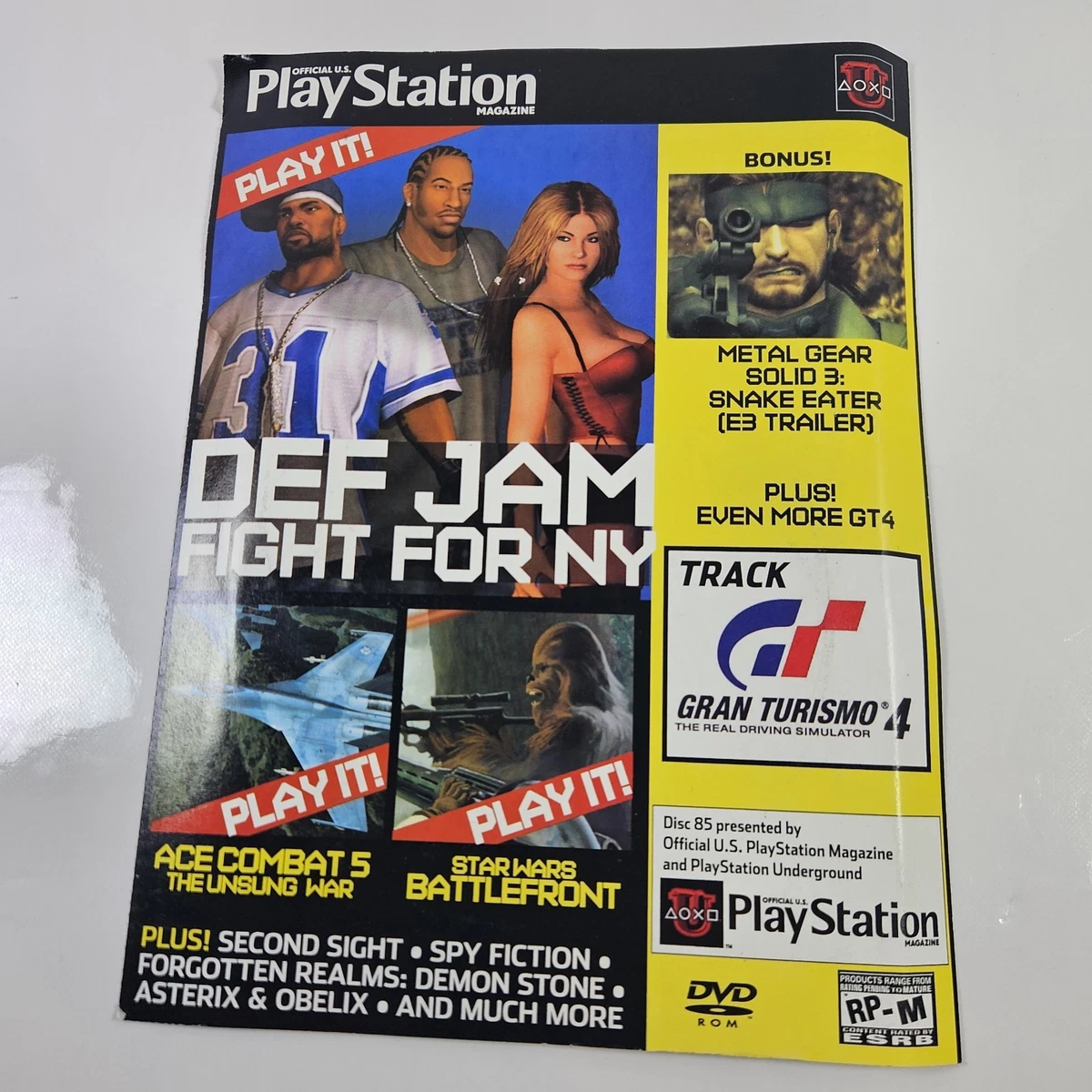 The Official PlayStation Magazine Vol 44 May 2001 - PS1 Demo DISK ONLY