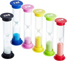 Sanduhr Klein, 6 Farben Sanduhren Set 30 Seku...