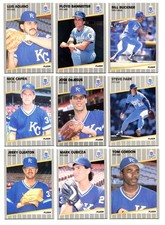 Lot Of (23) 1989 Fleer Baseball Cards - Kansas City Royals