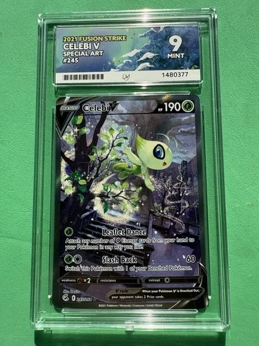 ACE 9 Celebi V 245/264 Special Art Foil Ultra Rare 2021 Fusion Strike