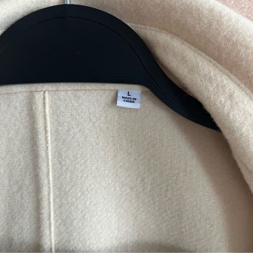 Uniqlo x Ines de la Fressange NEW Wool Blend Double Face Coat Cream Natural in L - Picture 4 of 16