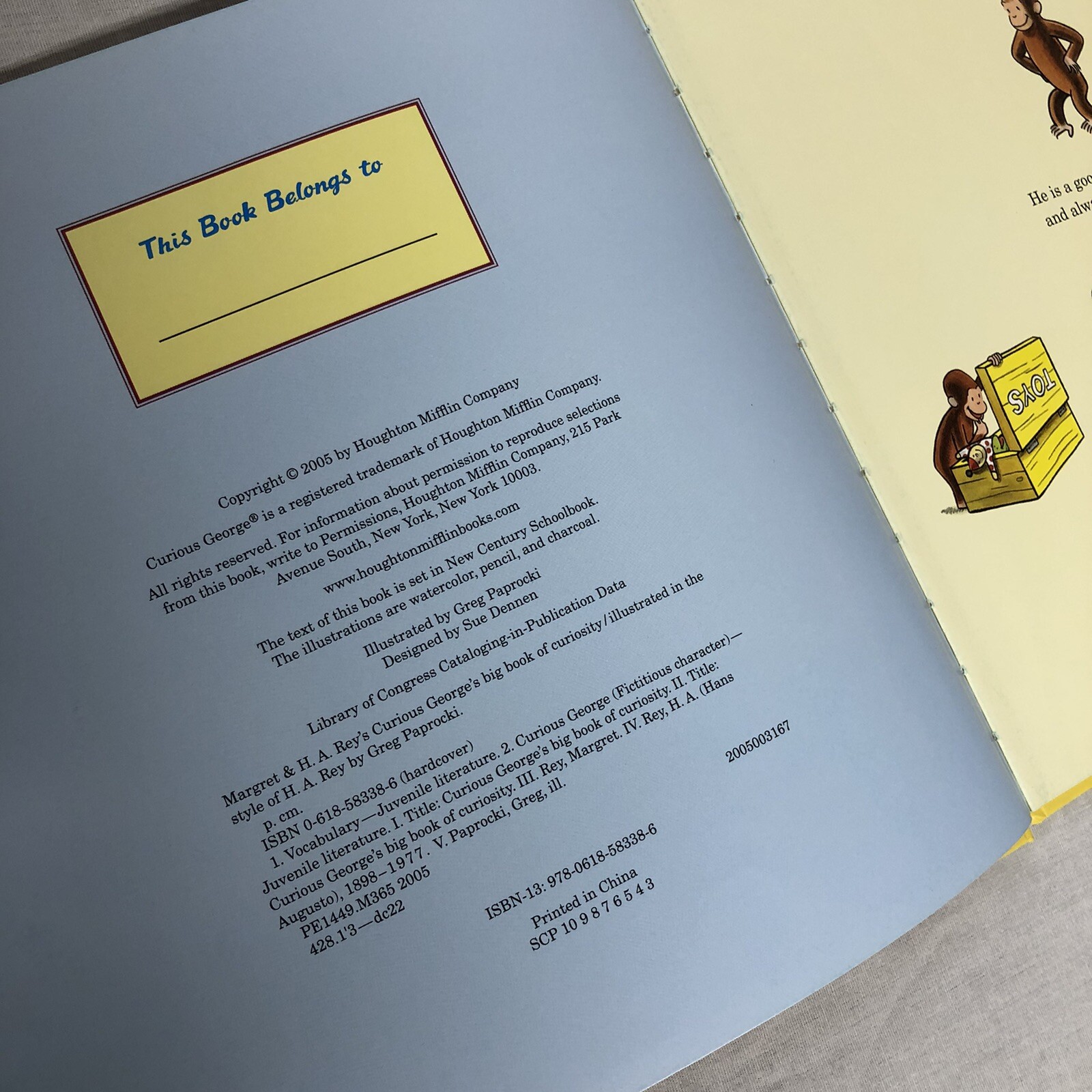 Curious George Ser Curious George S Big Book Of Curiosity By H A Rey And Margret Rey 05 Reinforced For Sale Online Ebay