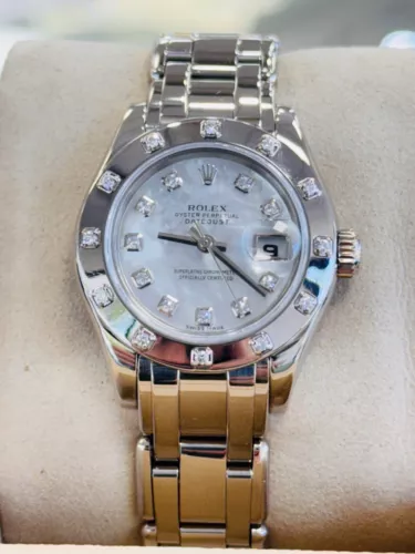Rolex Pearlmaster Masterpiece 80319 White Gold FACTORY MOP Diamond Dial