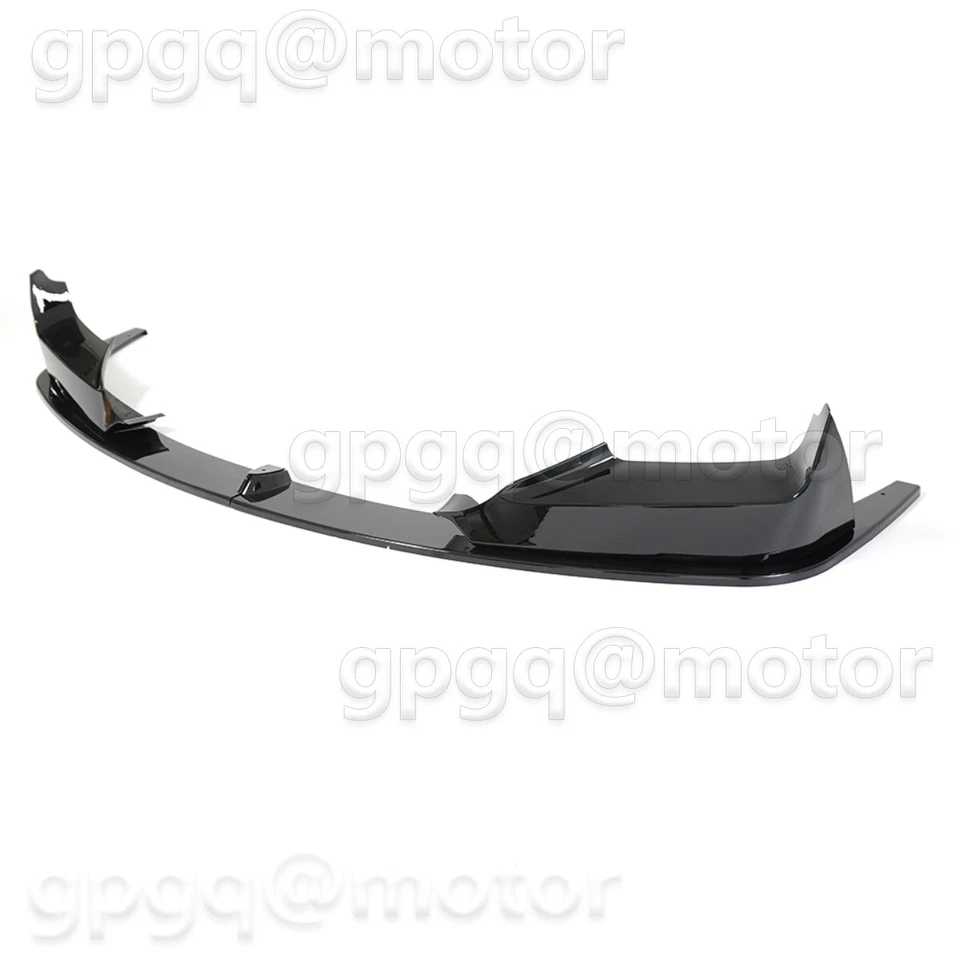 Kit divisor de labios parachoques delantero negro para BMW Serie 6 F06 F12 F13 M Sport 2012-18 Foto 3 de 4