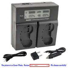 Kastar Battery LCD Dual Fast Charger for Nikon EN-EL4 MH21 MH22 Nikon Camera D2X