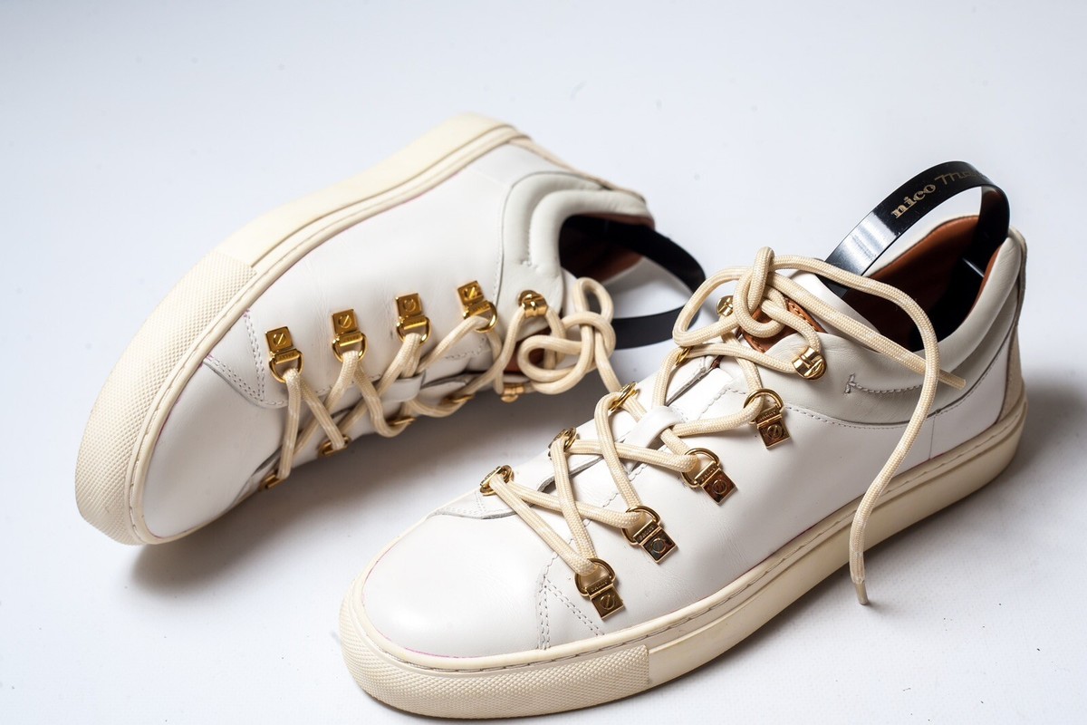BALLY Heidy Womens White Leather Sneakers Size US 9 1/2 | eBay