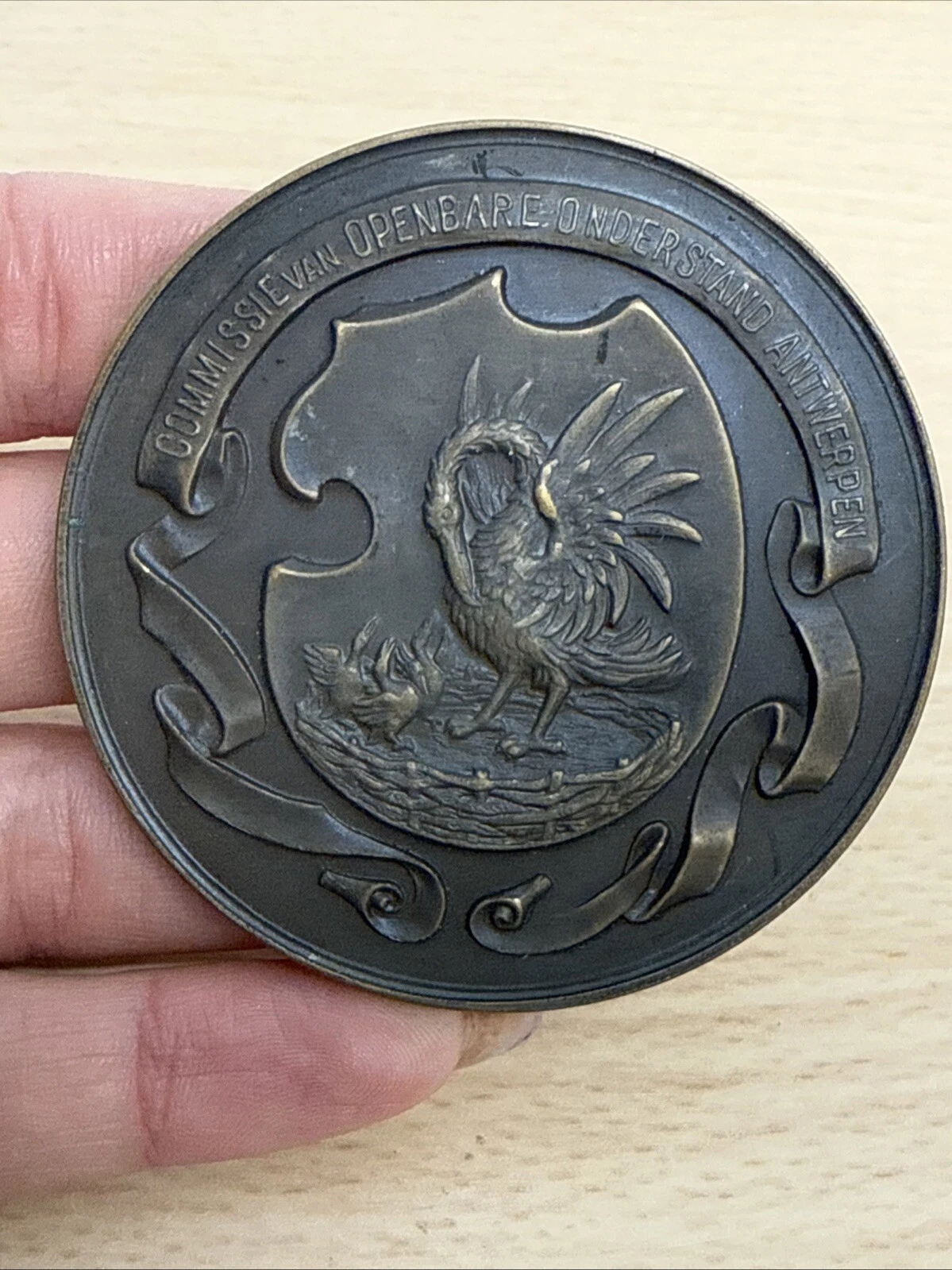 Médaille Commissie Van Openbare Onderstand Antwerpen Poinçon Fonson