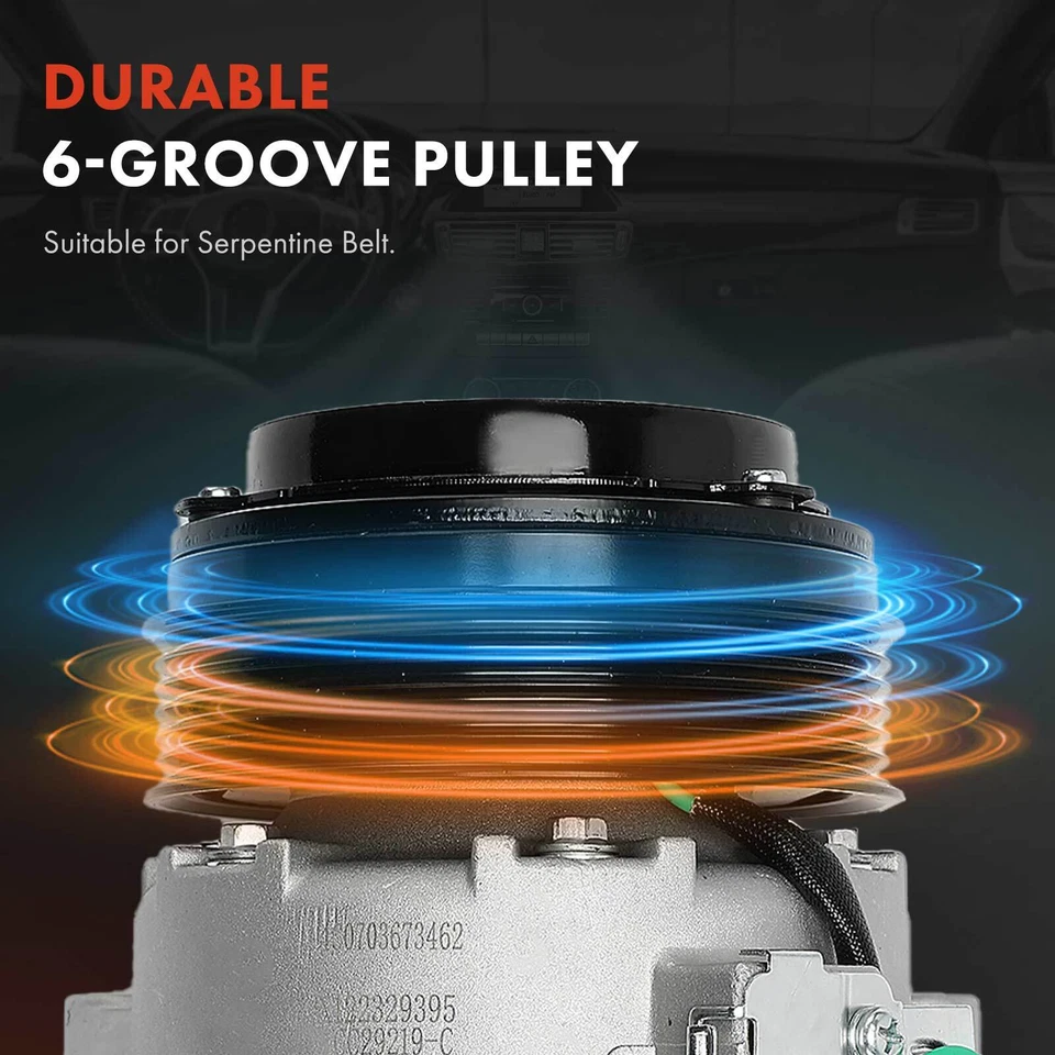 Compresor de aire acondicionado con embrague para Chevrolet Colorado GMC Canyon 2015-2016 V6 3,6 L Foto 4 de 4