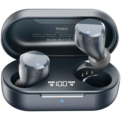 TOZO T12 Bluetooth Wireless Earbuds Stereo In Ear Headphone
