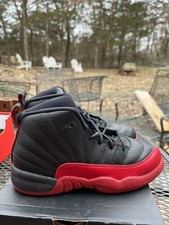 Air Jordan 12 Retro Flu Game DS PS Size 3Y Preschool Red Black