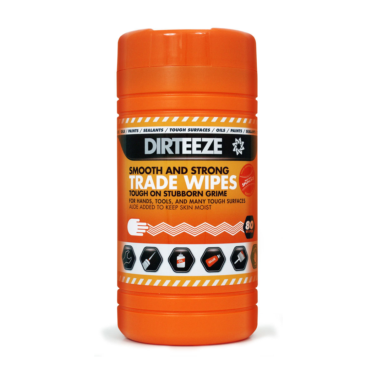 Dirteeze Smooth and Strong Heavy Duty Wipes 80 Sheet Tub