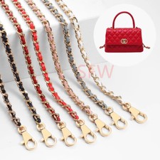 Leather Metal Replacement Fit For Chanel Purse Chain Strap WOC Mini/19/22 Gold