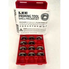 Lee Priming Tool Shellholder Pack of 11 Popular Sizes 90198 New