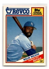 1988 Topps Revco League Leaders - #25 - Willie Wilson - Kansas City Royals