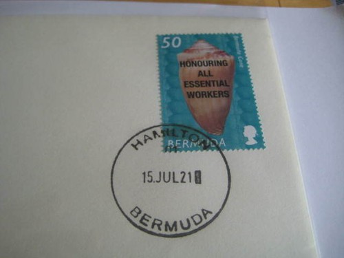 2021 Bermuda First Day Cover on Honoring All Essential Workers - Ltd Edn - Picture 3 of 3