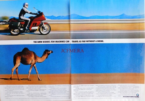 BMW "K100RT" Motorrad ANZEIGE #1 Original Oldtimer 1985 Printanzeige 690/116